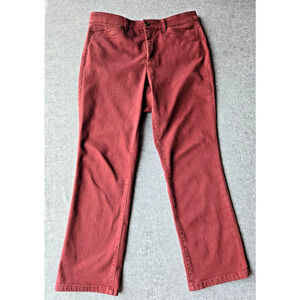 Christopher & Banks Jeans Women's 8 Short Burgundy Signature Slimming Straight